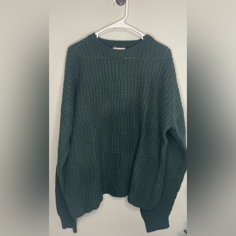Windridge-green knit sweater size large
